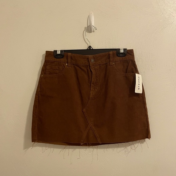 PacSun Brown Mini Skirt - Picture 1 of 2